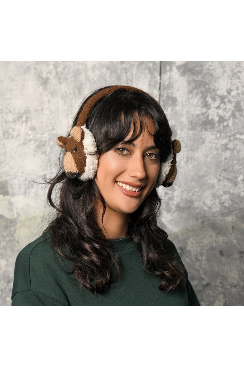 Grizzly Earmuffs, Main, color, Brown