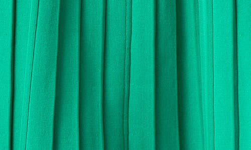 ENGLISH FACTORY ENGLISH FACTORY PLEATED A-LINE KNIT MINIDRESS