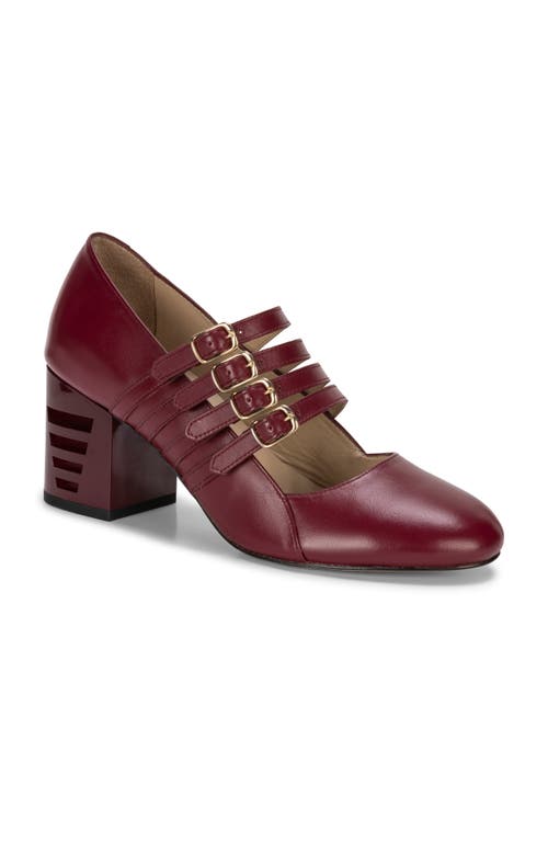 Chris Donovan Footwear Chalet Mary Jane In Burgundy