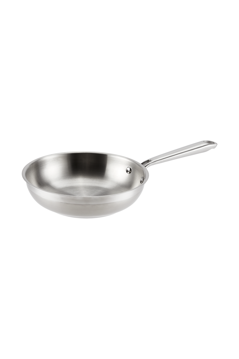 Gourmet Stainless Steel Twin Frypan 8" & 10", Alternate, color, Silver