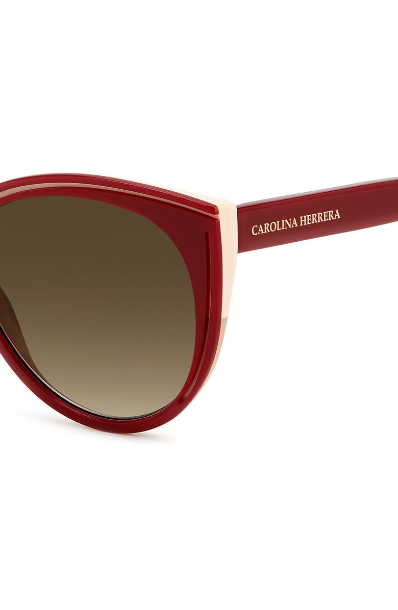 Carolina Herrera Her 56mm Cat Eye Sunglasses, Alternate, color, 