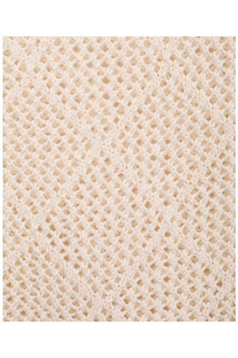 Open Stitch Cotton Blend Sweater, Alternate, color, ECRU