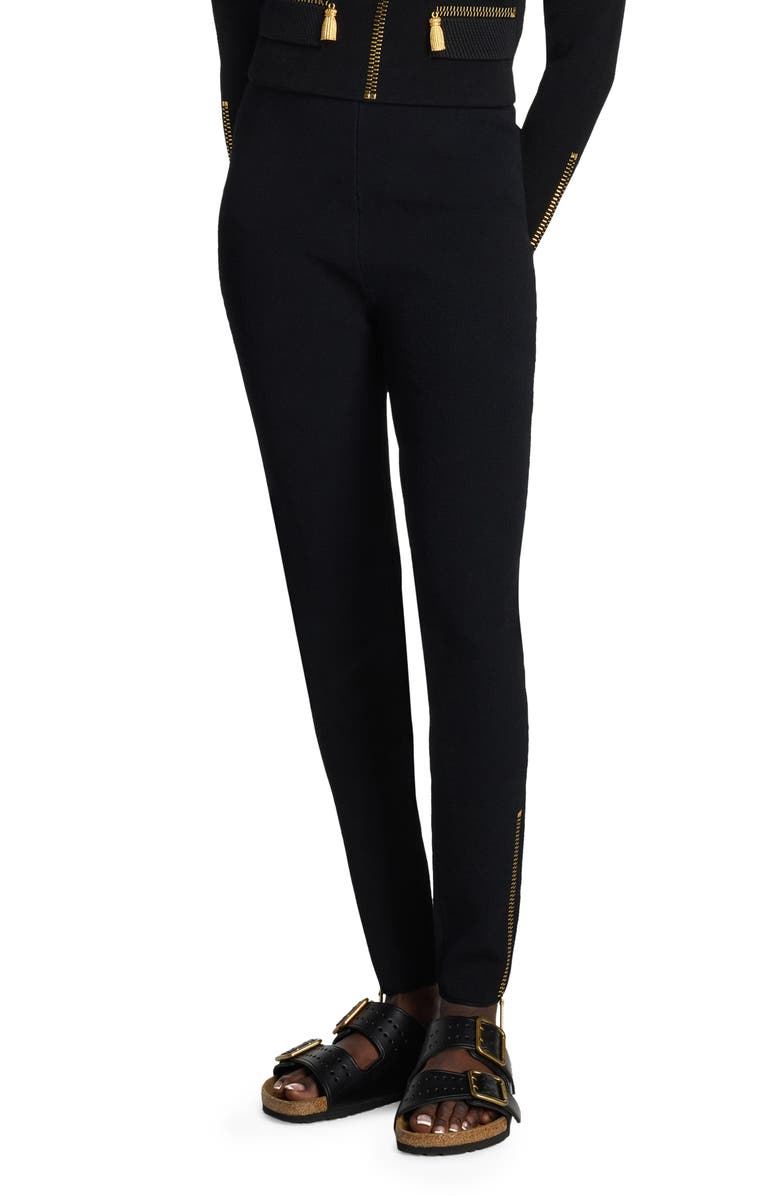 St. John Evening Signature Trompe l'Oeil Leggings, Main, color,