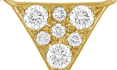 Bony Levy Icon Diamond Triangle Pendant Necklace In Gold
