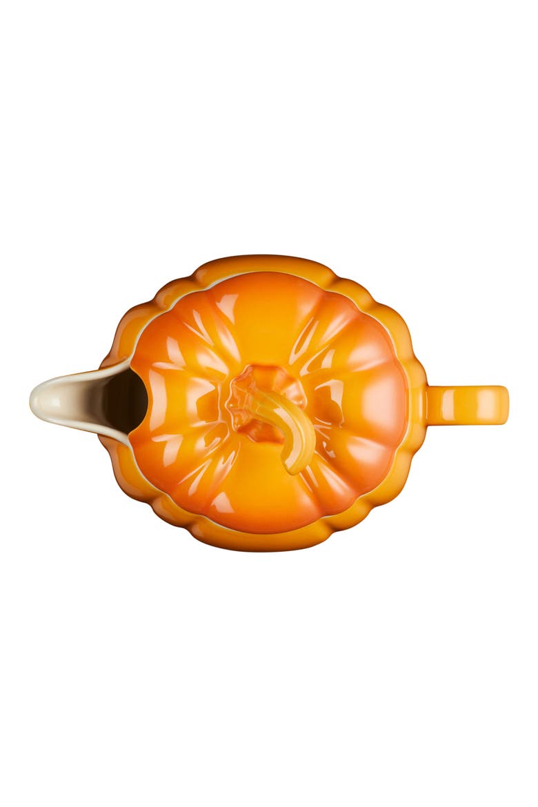 Pumpkin Gravy Boat & Lid, Alternate, color, PERSIMMON