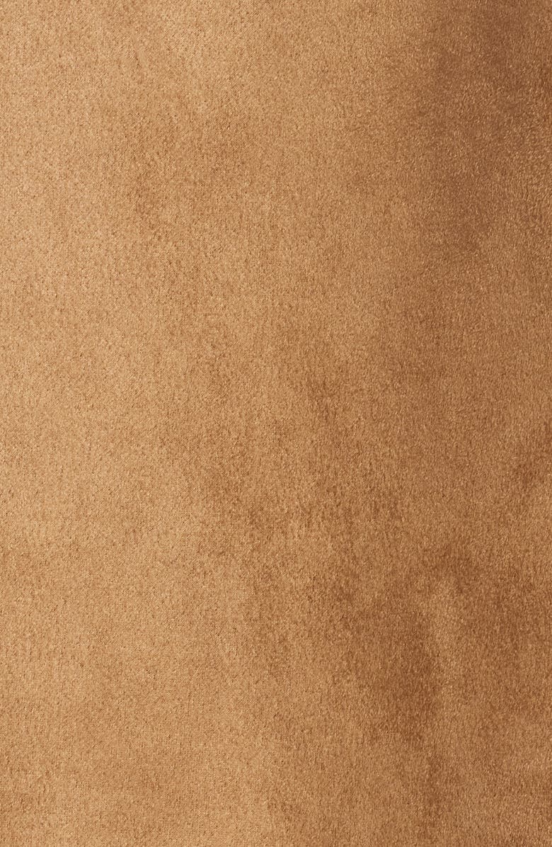 UGG<sup>®</sup> Finnian Oversize Faux Suede & LuxeFluff Moto Jacket, Alternate, color, Chestnut