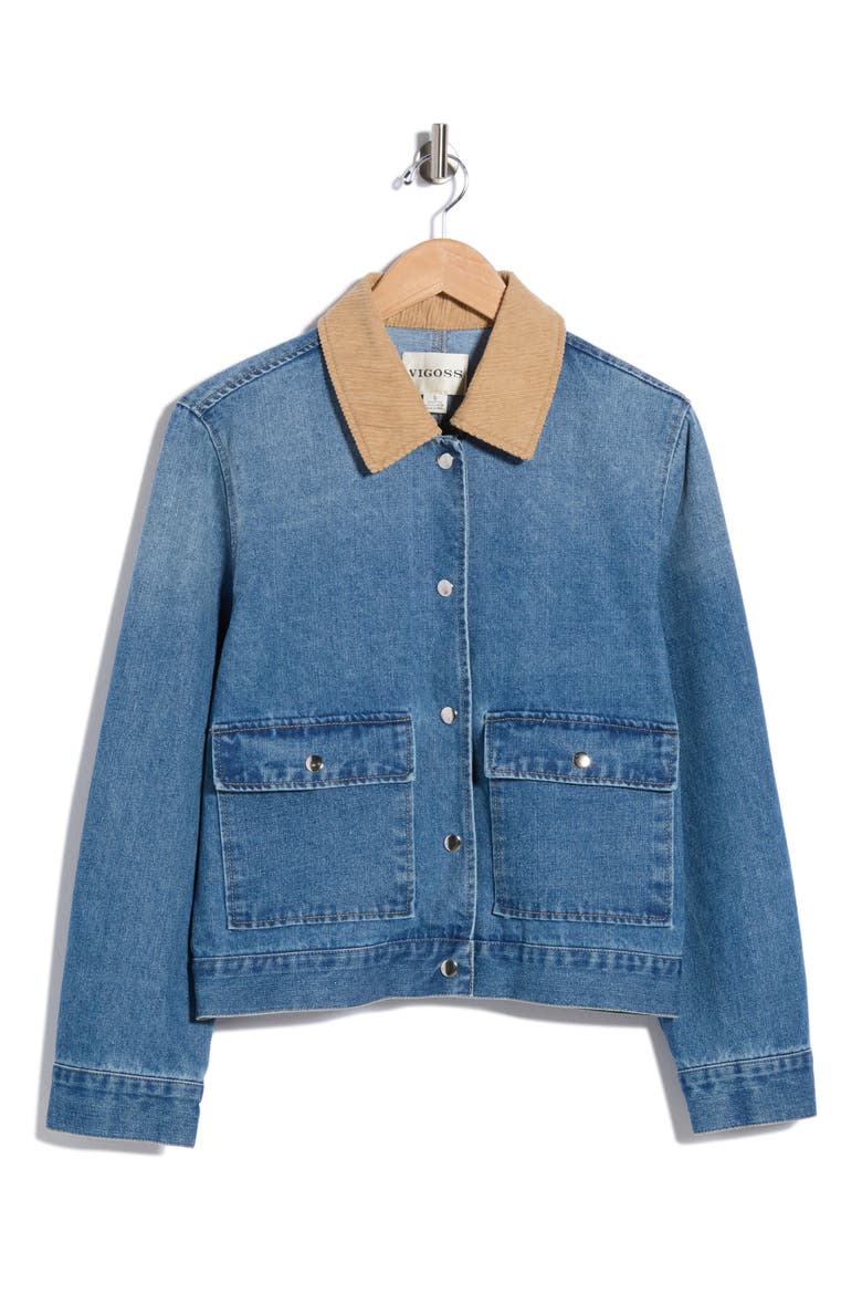 Denim Barn Jacket, Alternate, color, MED WASH