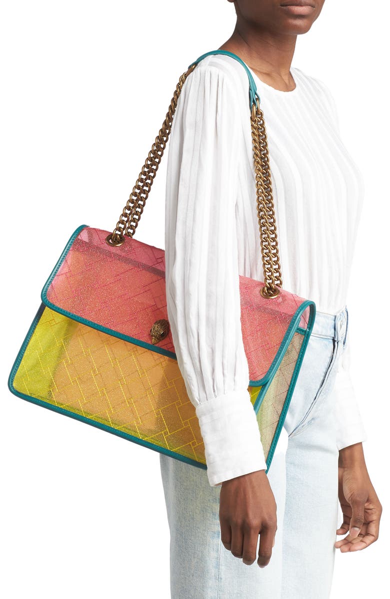 Kurt Geiger London XXL Kensington Vinyl Convertible Shoulder Bag, Alternate, color,