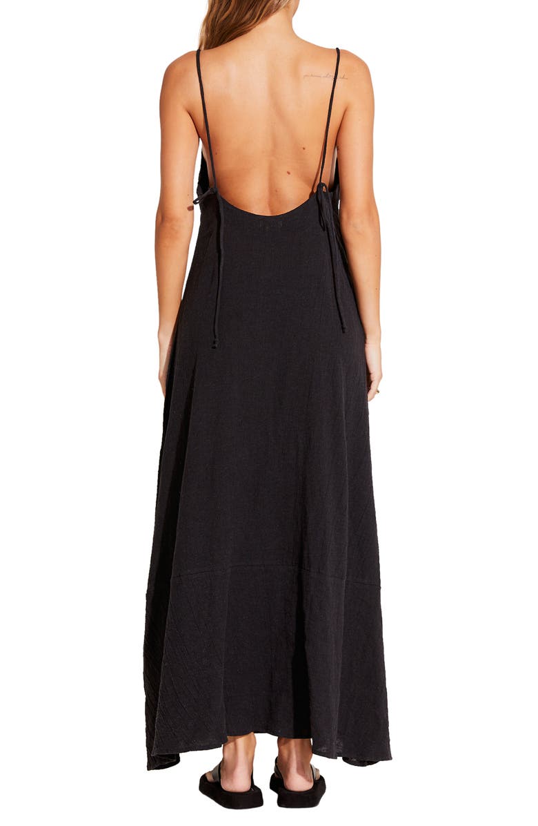 Vitamin A<sup>®</sup> Mari Crinkle Linen & Cotton Cover-Up Dress, Alternate, color, 