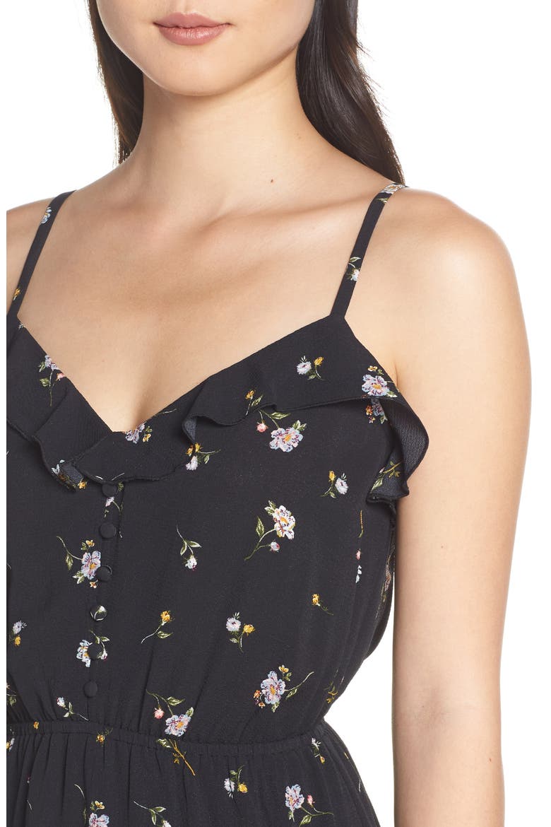 Cloud Steps Floral Midi Dress, Alternate, color, WILD FLOWERS