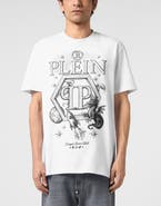 PHILIPP PLEIN Round Neck T-Shirt Dragon Hexagon Men
