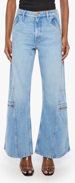 MOTHER Spicy Lemon Twist Wide Leg Jeans