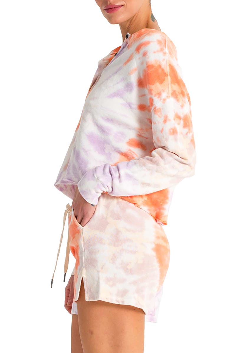 n:PHILANTHROPY Harleen Front Button Crop Sweatshirt, Alternate, color, 