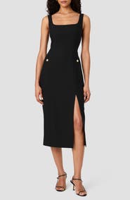 French Connection Kai Suiting Side Slit Midi Dress