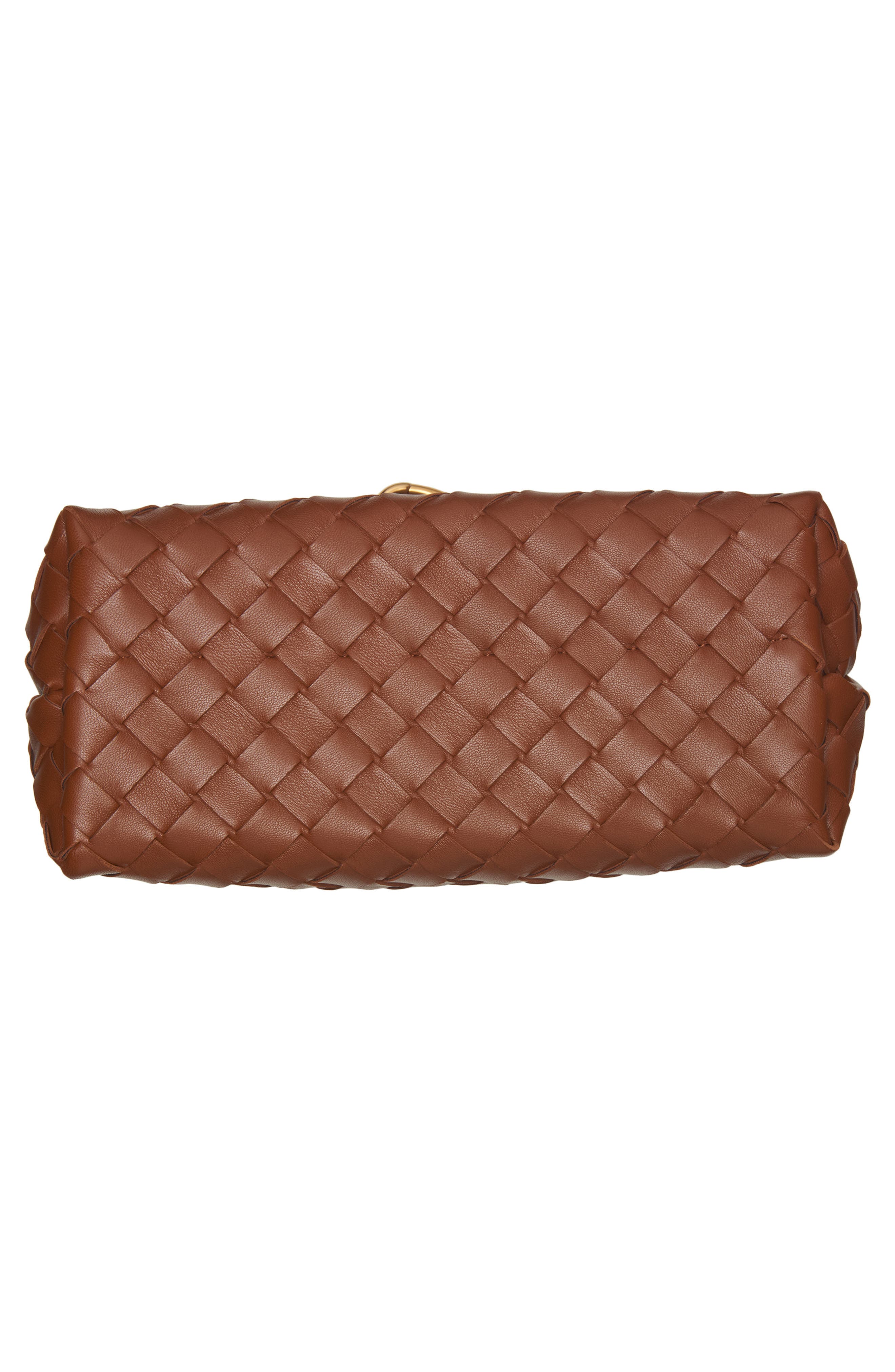 Small Andiamo Intrecciato Shoulder Bag, Alternate, color, 2385 TANNIN-MB-TANNIN