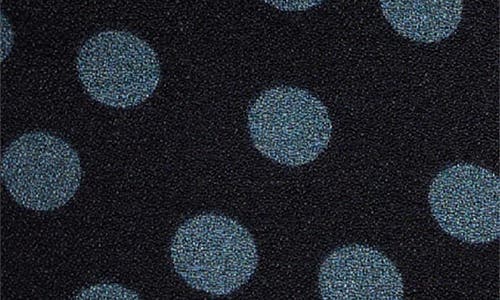 Reformation Hester Polka Dot Crepe Top In Blue