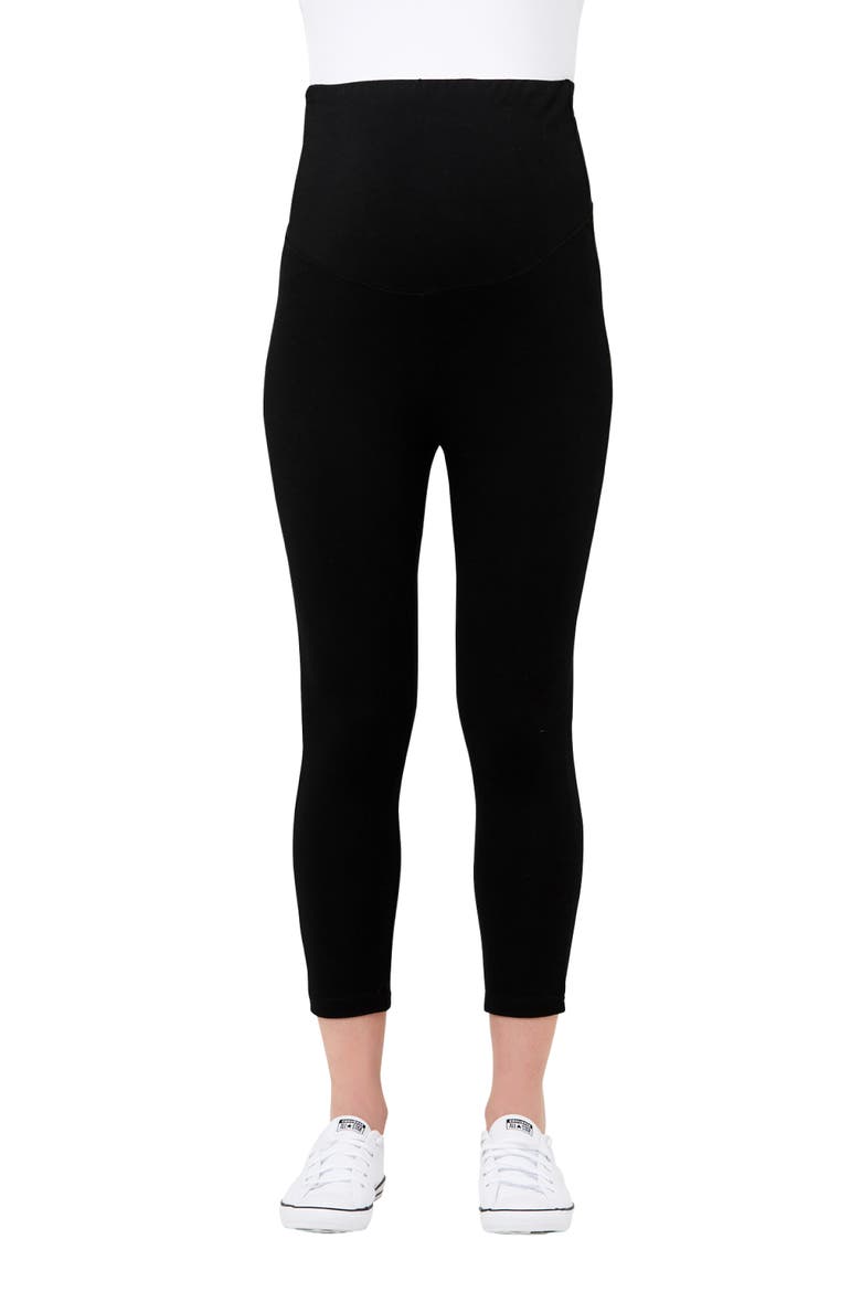 Organic Over Bump 3/4 Legging, Main, color, Black