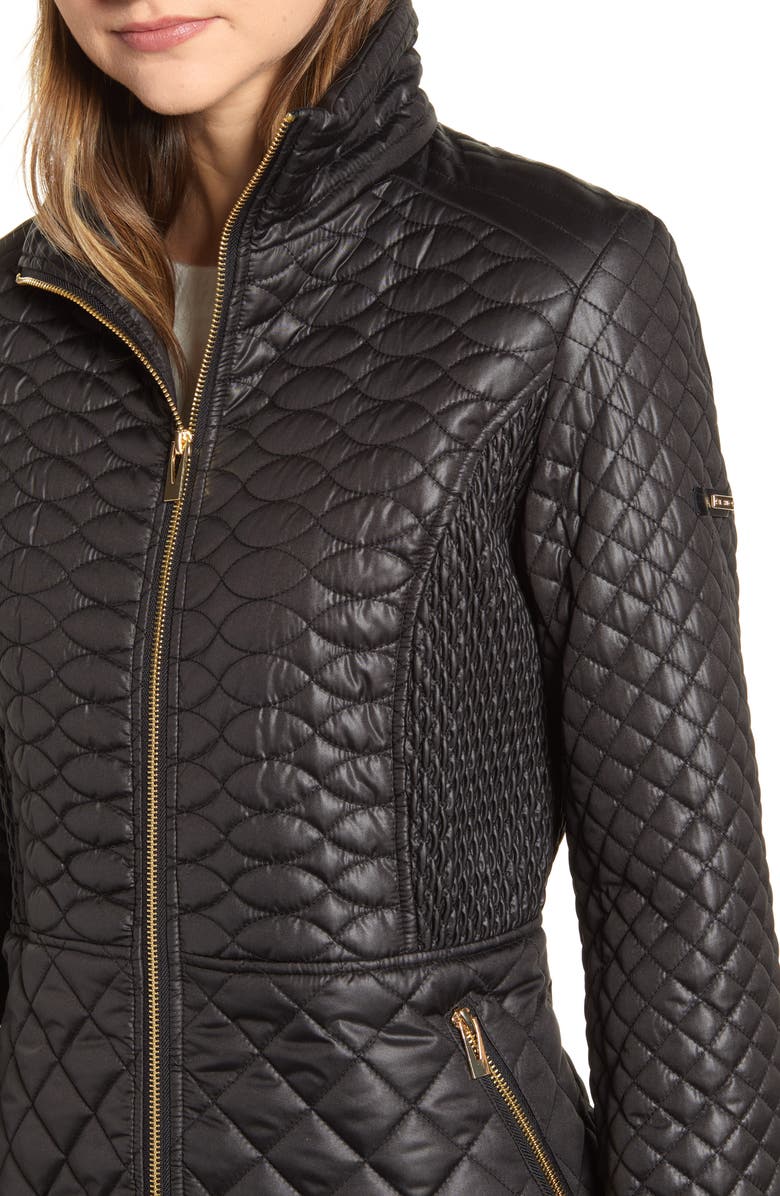 Via Spiga Water Repellent Quilted Jacket, Alternate, color, 