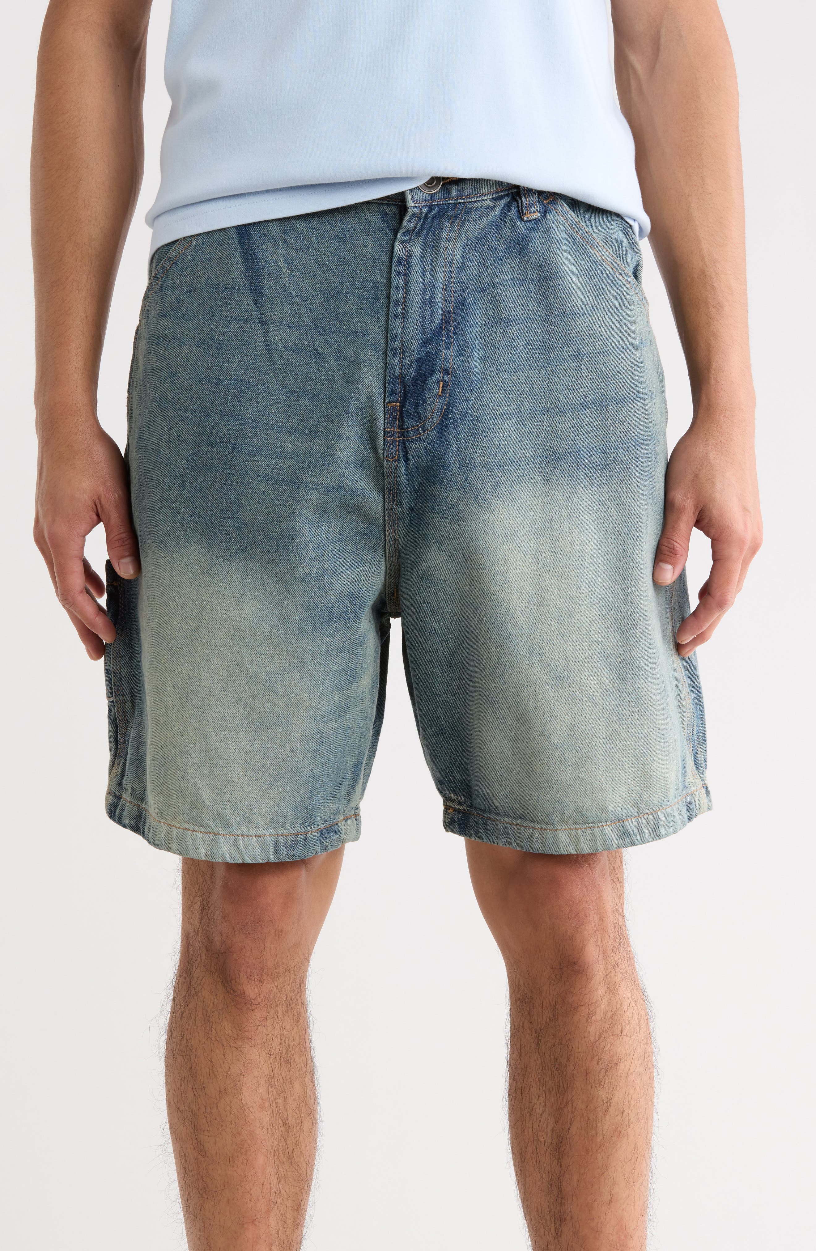 Cotton Denim Shorts - image 3