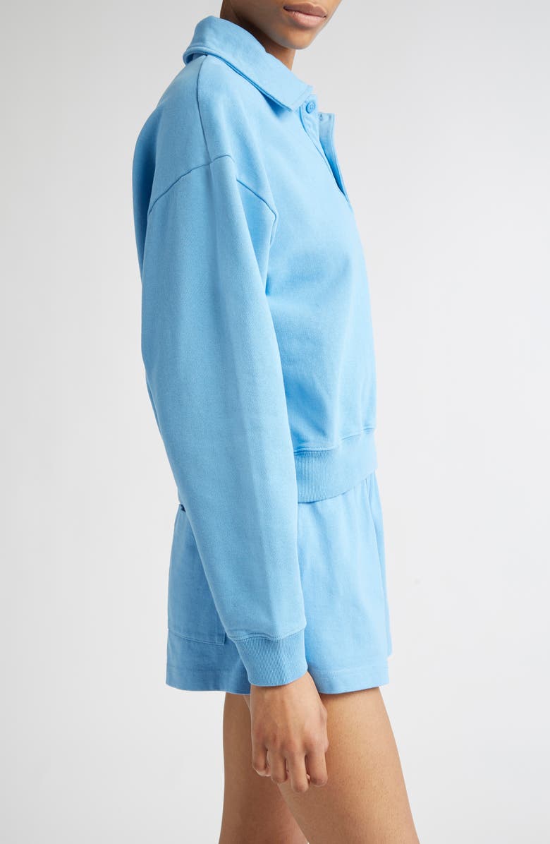 Sporty & Rich Wellness Club Polo Sweatshirt, Alternate, color, Juniper