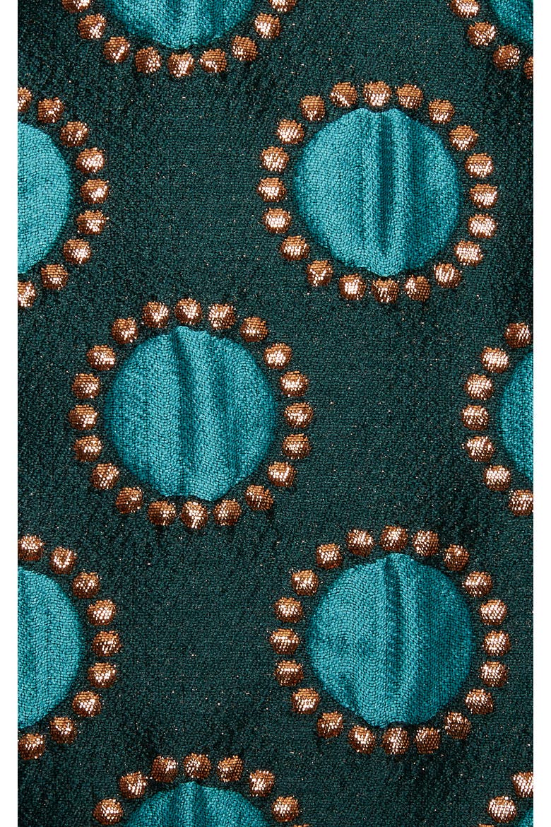 Boxy Coat, Alternate, color, Jacquard Winter Sun Emerald