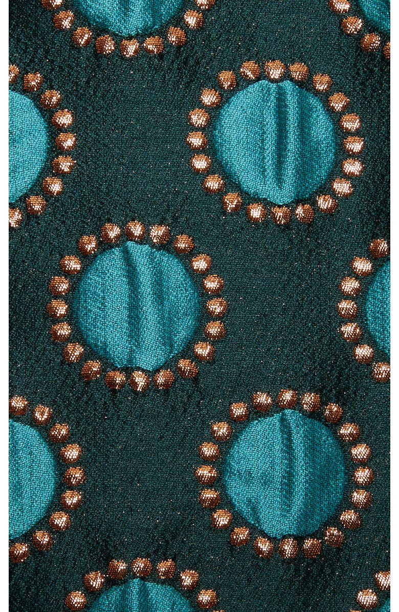 La DoubleJ Boxy Coat, Alternate, color, Jacquard Winter Sun Emerald