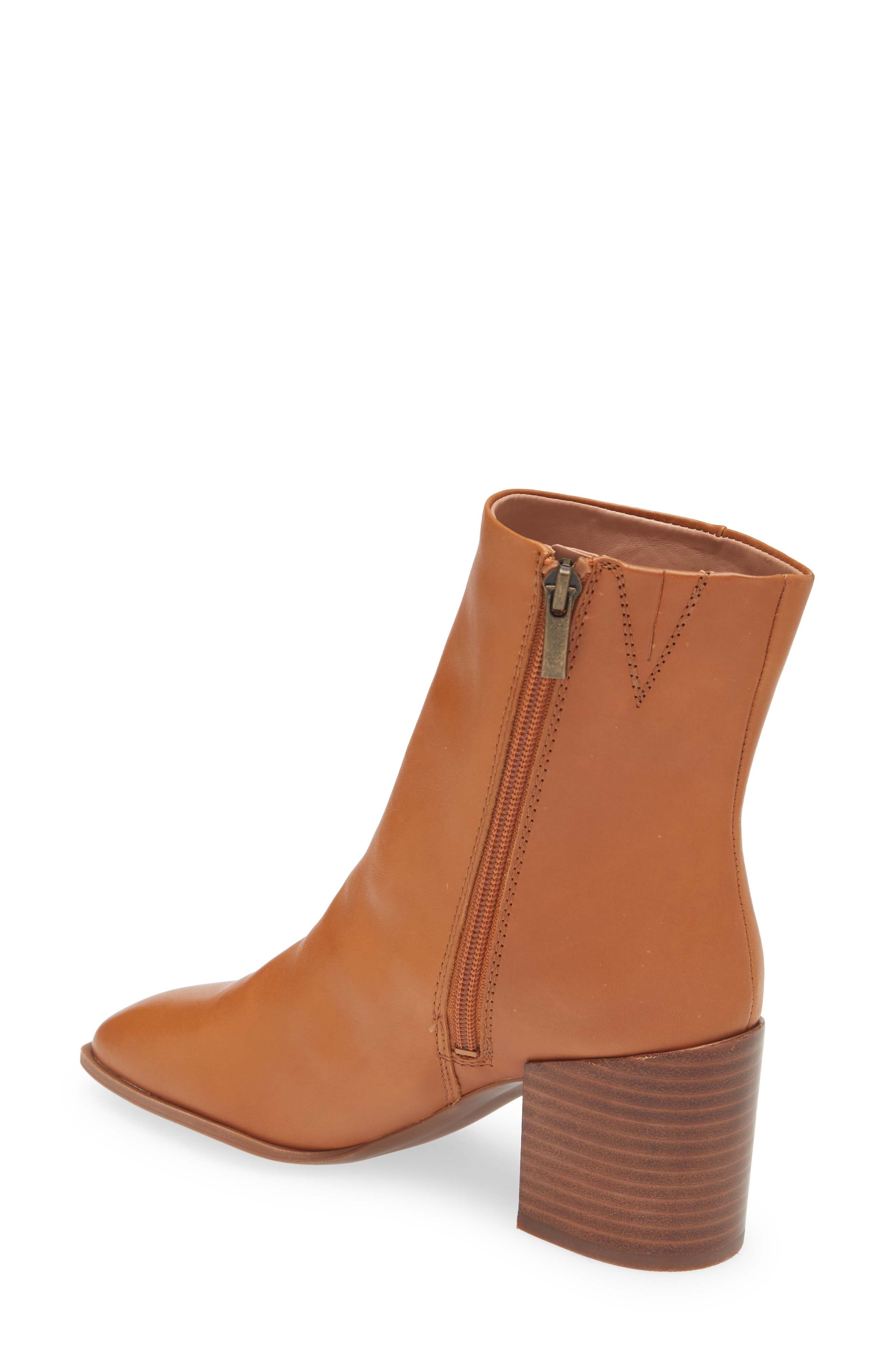 Vanna Bootie, Alternate, color, BROWN SADDLE LEATHER