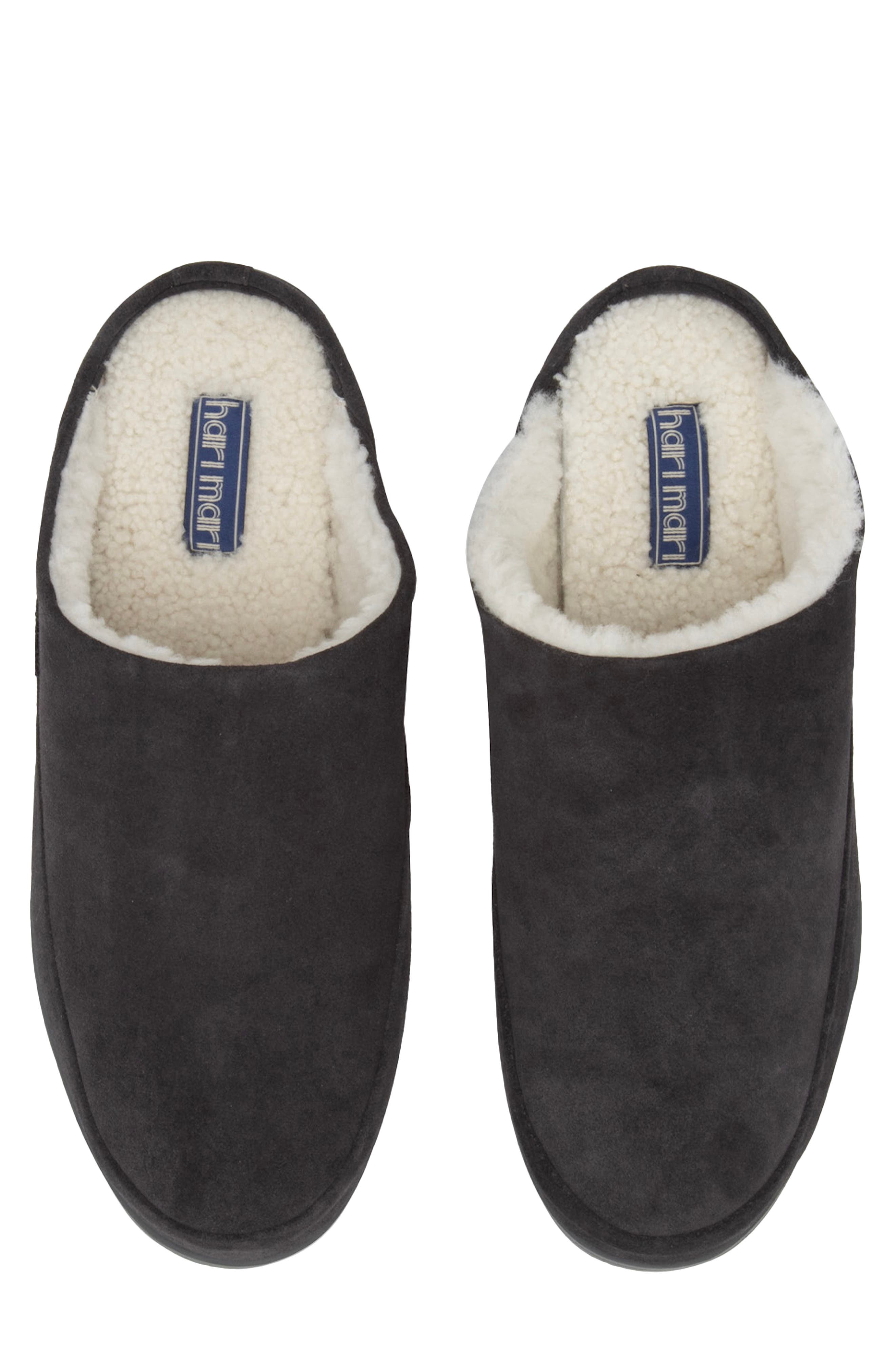 hari mari Tio Genuine Shearling Lined Slipper, Alternate, color, Slate