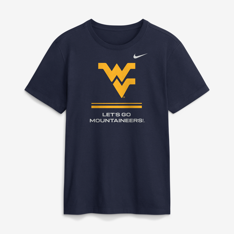 Men's Nike Navy West Virginia Mountaineers 2026 Sideline Dri-FIT T-Shirt