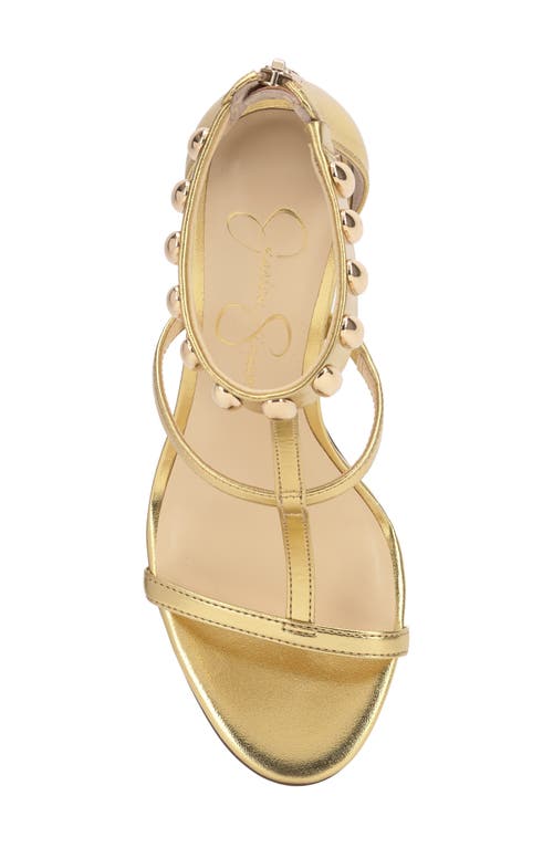 Jessica Simpson Junia Ankle Strap Sandal In Gold