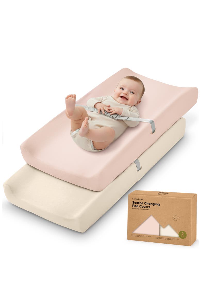 2-Pack Soothe Changing Pad Covers, Main, color, Cameo