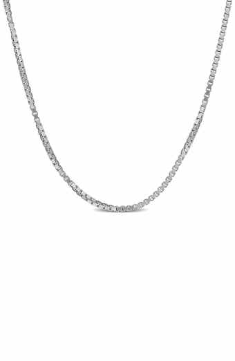 Box Link Chain Necklace, 0.80mm