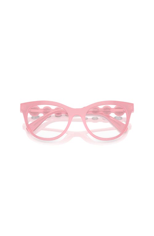 Swarovski 52mm Round Optical Glasses In Pink