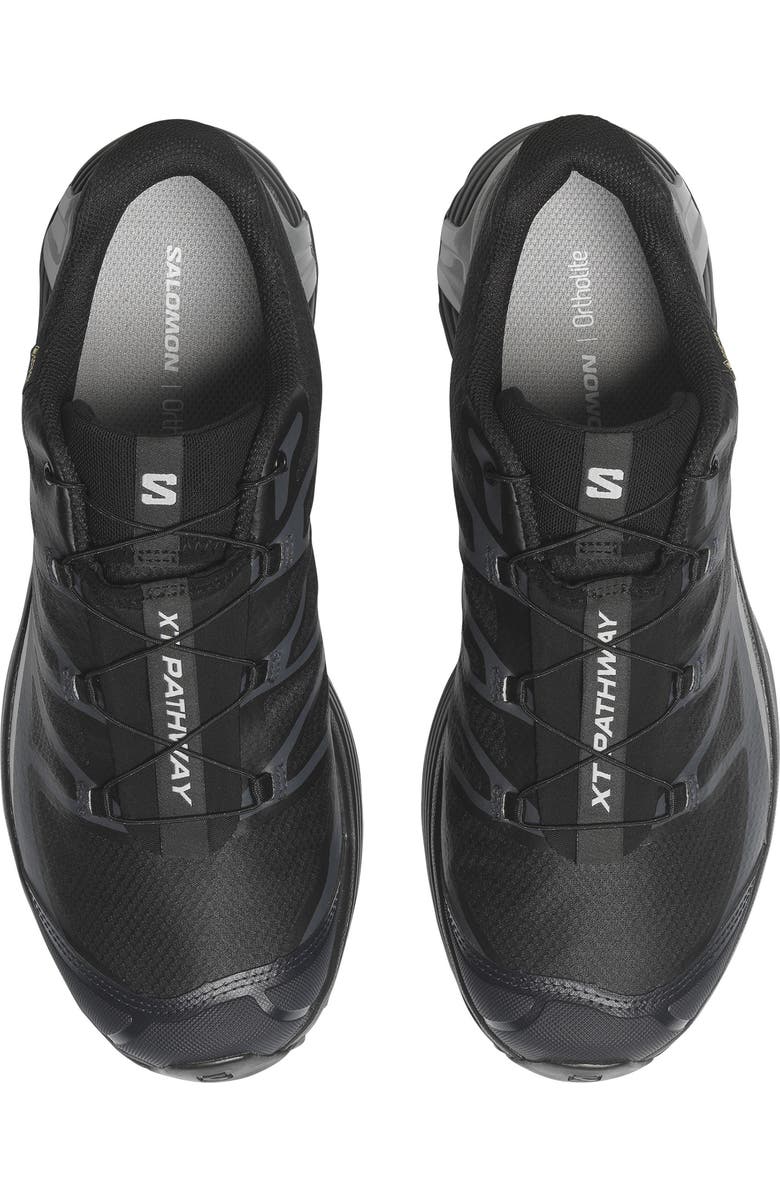 Salomon Gender Inclusive XT-Pathway Gore-Tex<sup>®</sup> Waterproof Sneaker, Alternate, color, Black/ Black/ Silver