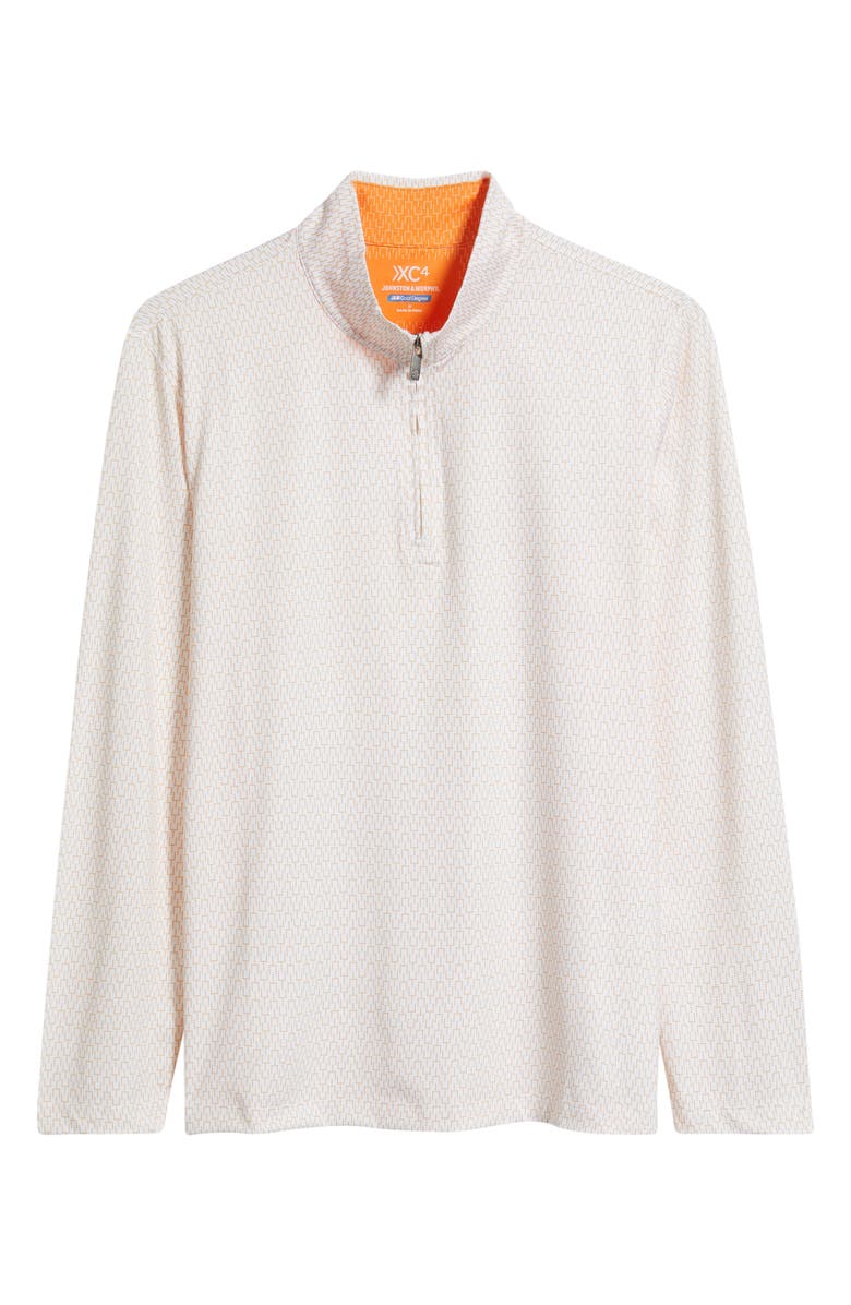 Johnston & Murphy XC+<sup>™</sup> Performance Game Day Quarter-Zip Pullover, Main, color, Bright Orange