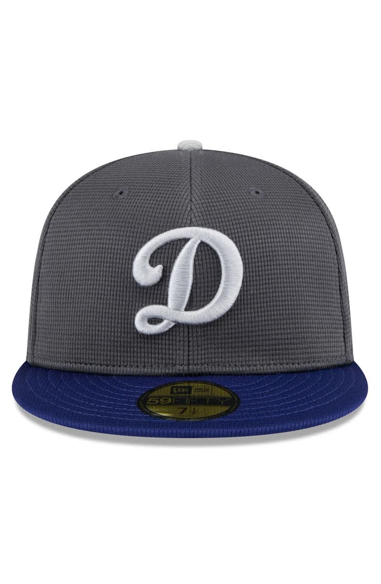 New Era Men's New Era  Gray/Royal Los Angeles Dodgers 2025 Batting Practice 59FIFTY Fitted Hat, Alternate, color, 