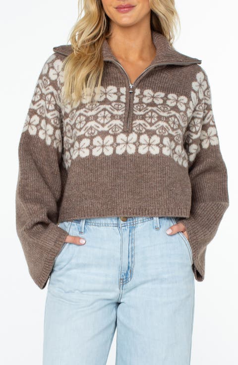 Cedar Grove Quarter Zip Sweater