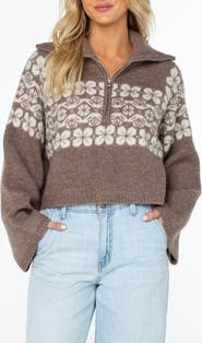 Roxy Cedar Grove Quarter Zip Sweater
