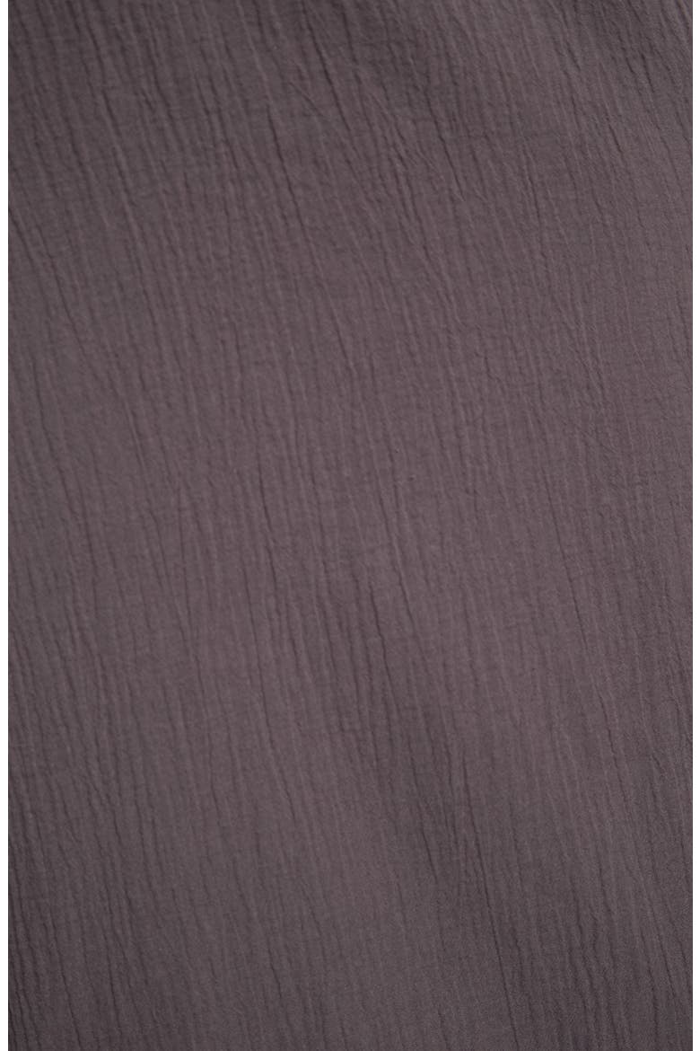 Asymmetric Hem Crinkle Bandeau Top, Alternate, color, GREY