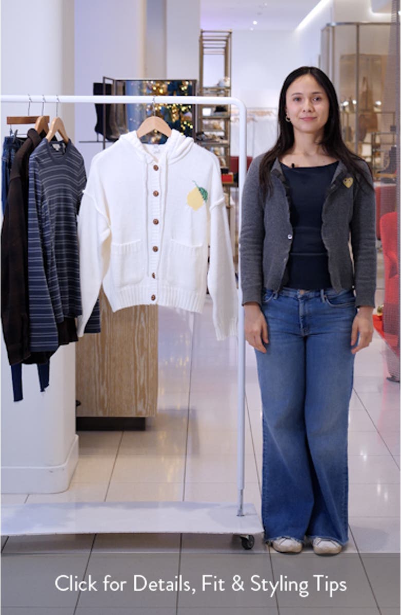 Limoncello Button-Up Graphic Hoodie Cardigan, sales video thumbnail