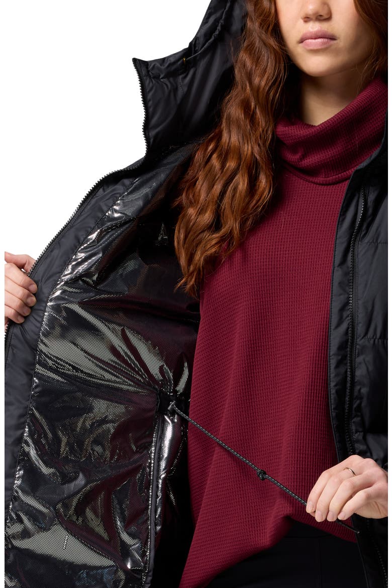 Pike Lake III Water Repellent Insulated Recycled Polyester Puffer Coat, Alternate, color, BLACK 010