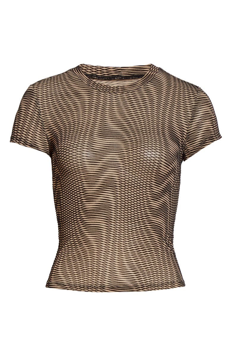 Eckhaus Latta Velvet Burnout Print T-Shirt, Alternate, color,