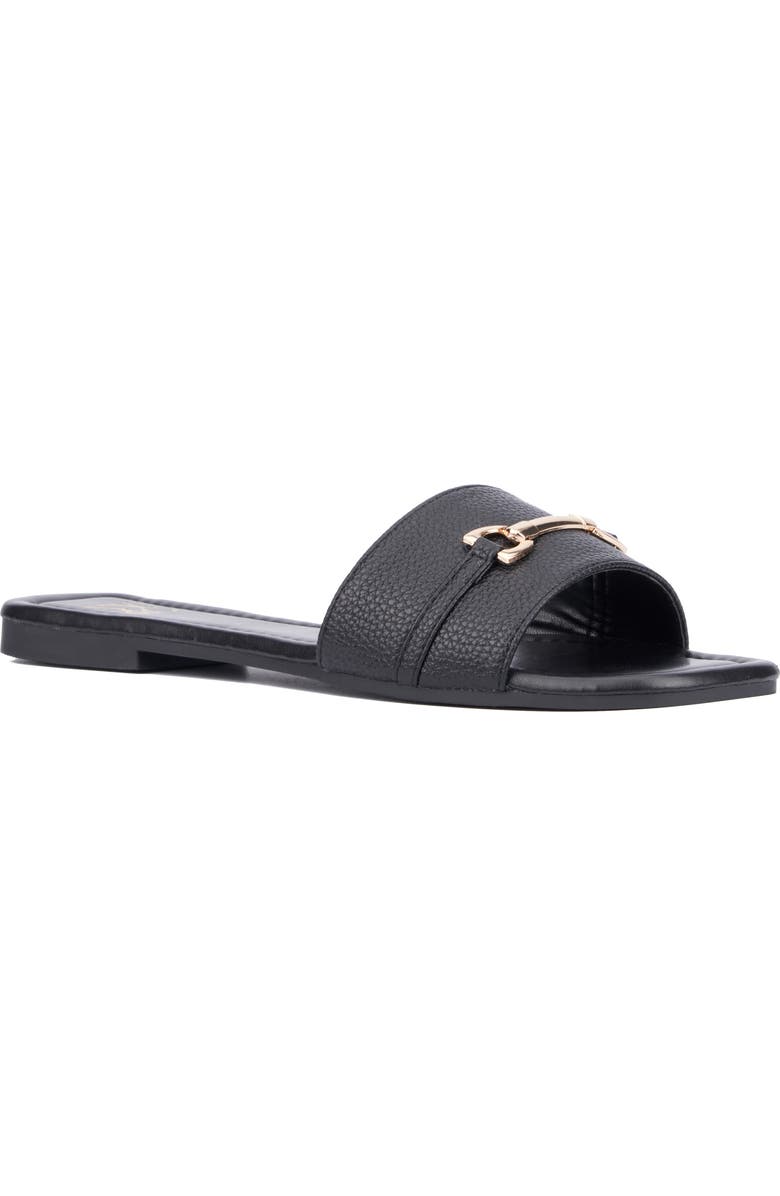 NEW YORK AND COMPANY Naia Slide Sandal, Main, color,