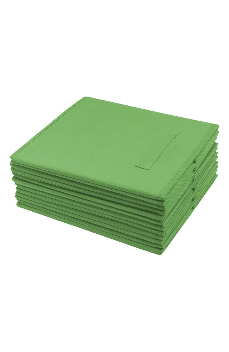 SORBUS Green Foldable Storage Cube Basket Bin - Pack of 6, Alternate, color, Green