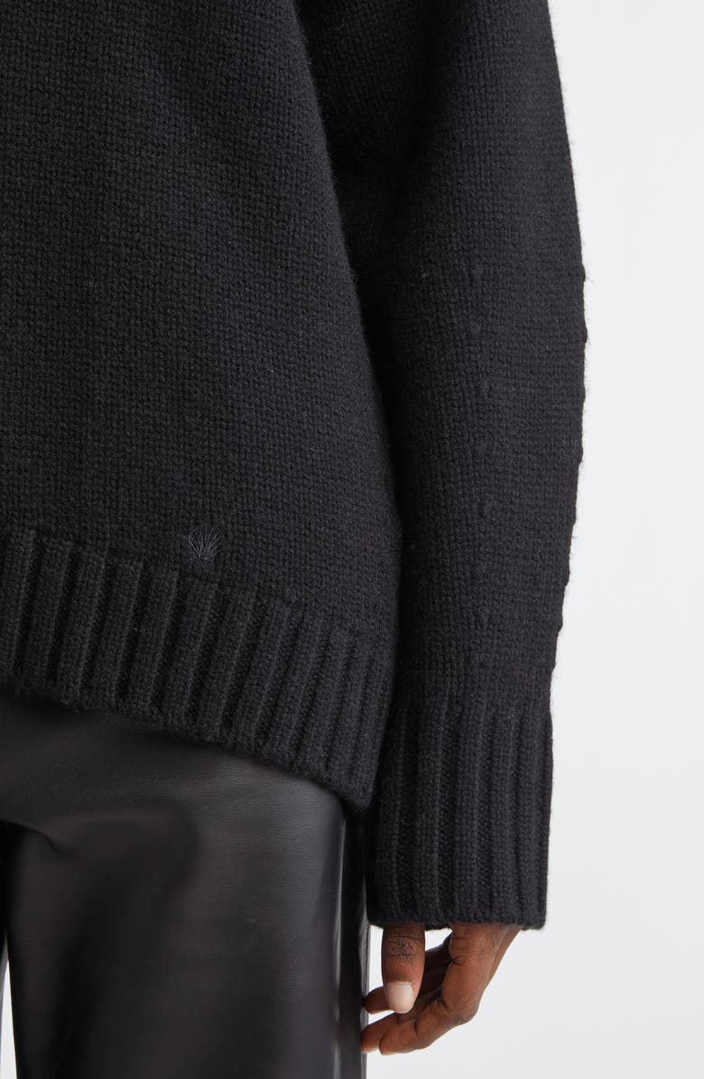 LOULOU DE SAISON Tino Loose Fit Cashmere Sweater, Alternate, color, Black