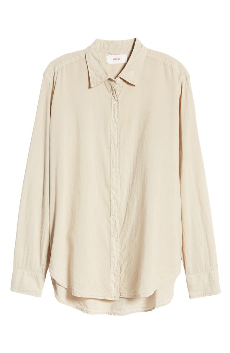 XÍRENA Beau Cotton Button-Up Shirt, Alternate, color, 