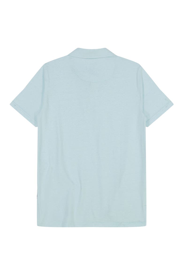 Kids' Sunset Cruise Cotton Polo, Alternate, color, ISLAND WATERS