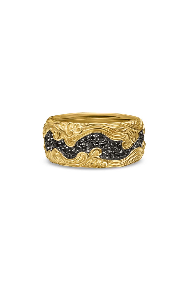 Waves Pavé Band Ring, Alternate, color, 18K GOLD