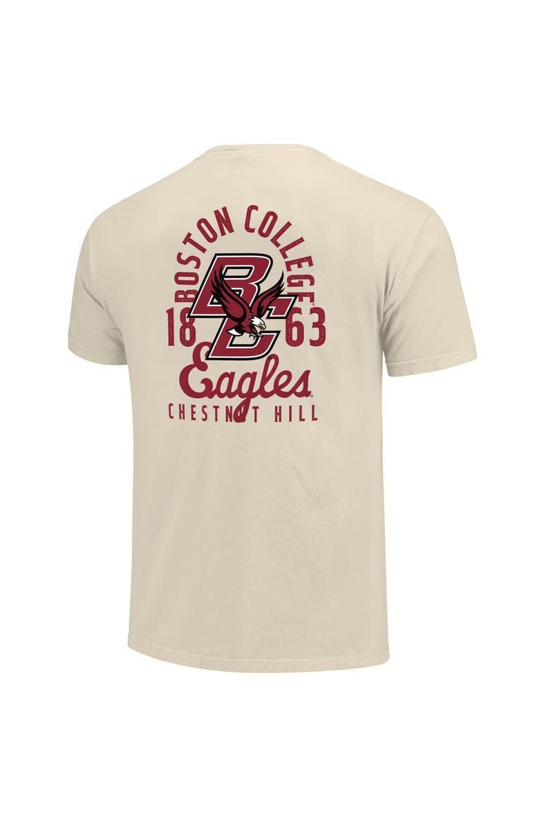 Men's Cream Boston College Eagles Comfort Colors Mascot Overlay T-Shirt, Alternate, color, Cream