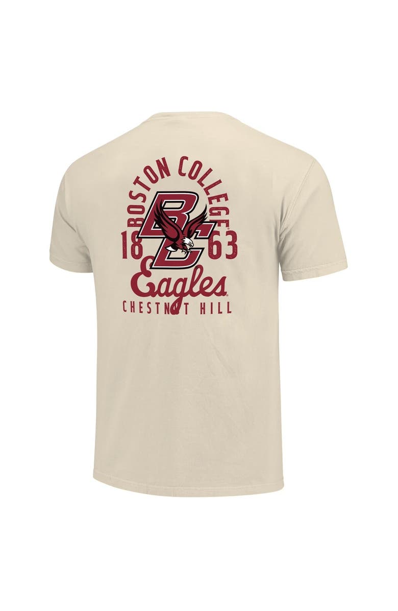 IMAGE ONE Men's Cream Boston College Eagles Comfort Colors Mascot Overlay T-Shirt, Alternate, color, Cream